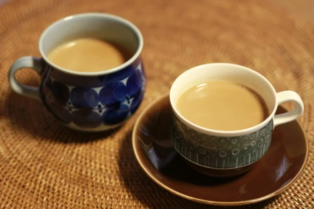 Two cups of masala chai