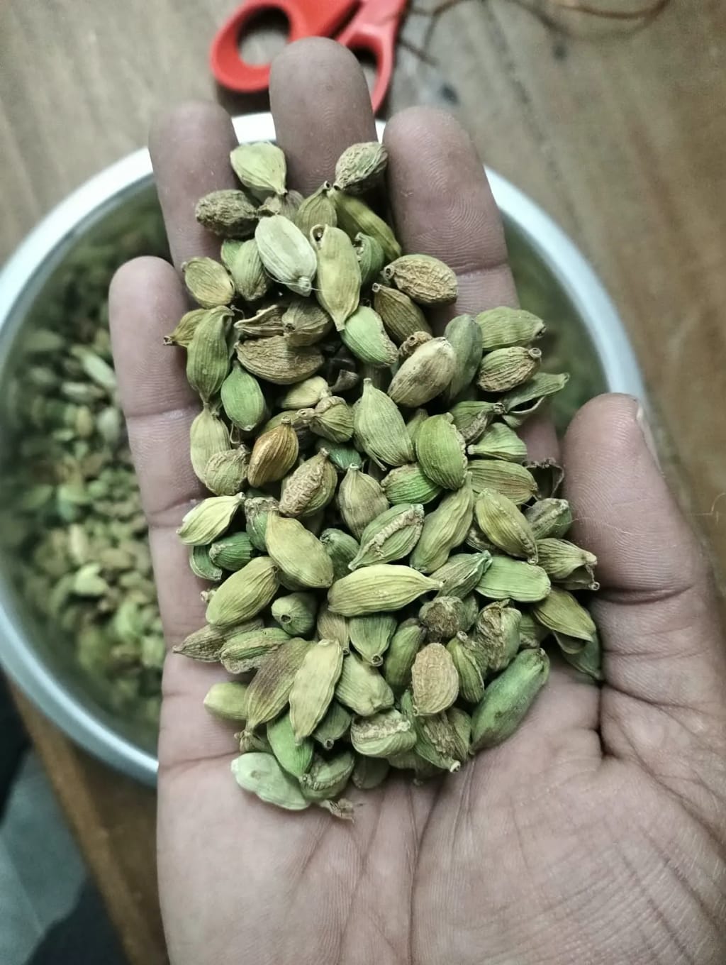 7-8 mm rejection grade green cardamom pods